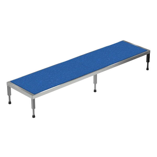 Vestil Adjustable Stainless Steel Stand 10-1/2" to 16-1/2" Height 24"W x 96"L AHT-H-2496-SS - main